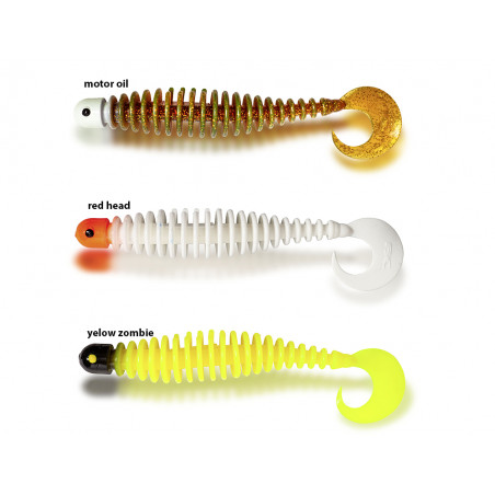 Leurre Souple Black Cat Curly Worm 17cm