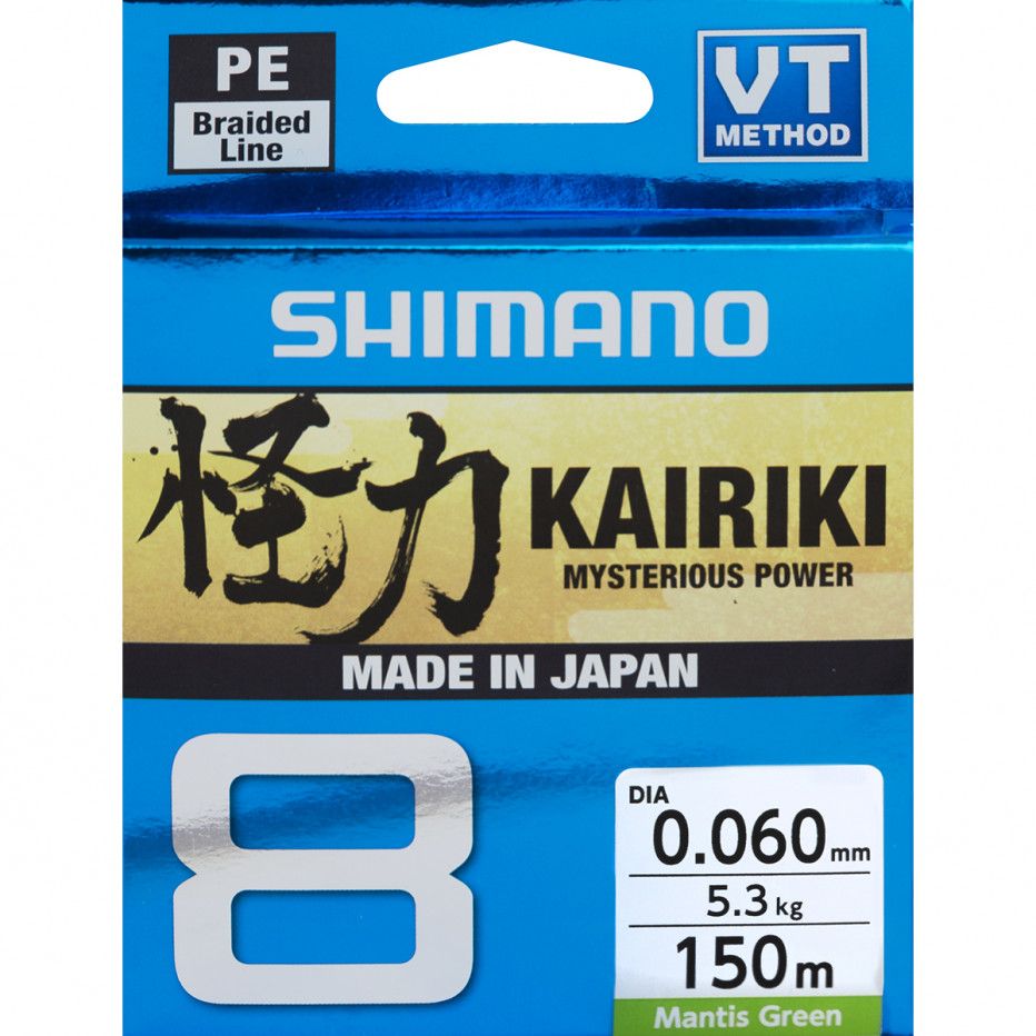 Hilo Trenzado Shimano Kairiki 8 150m Mantis Verde