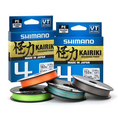 Hilo Trenzado Shimano Kairiki 4 300m Naranja