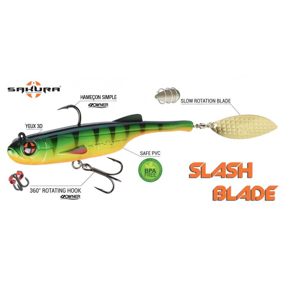 Leurres souple pêche mer rivière Sakura Slit Shad 125 Junebug