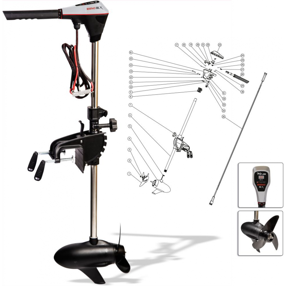 Moteur Electrique Rhino BLX 70