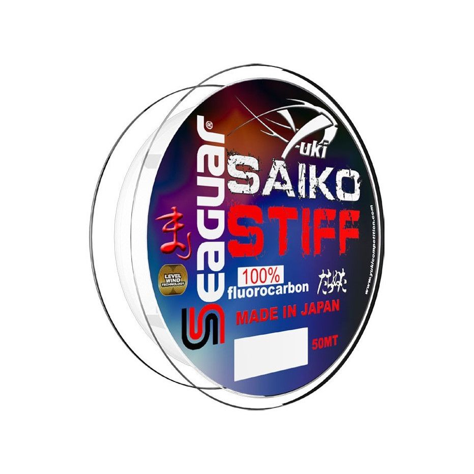 FLUOROCARBON  SEAGUAR SAIKO STIFF 100%  MADE IN JAPAN fluoro peche 50M 
