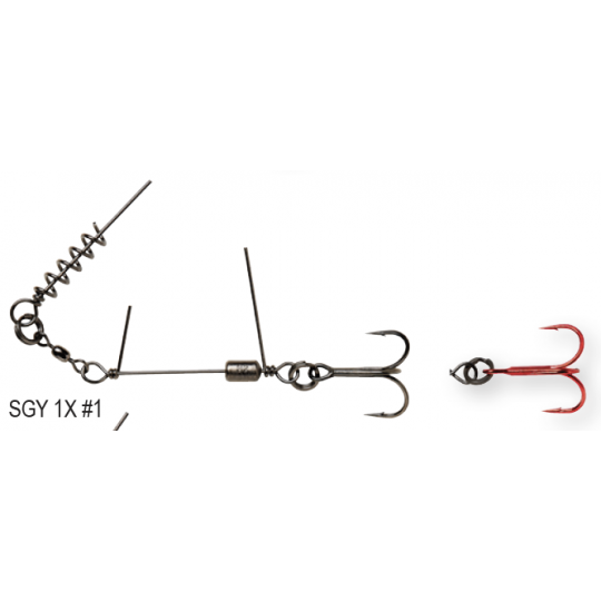 Assembly Savage Gear SS Corkscrew Stinger 3G Red