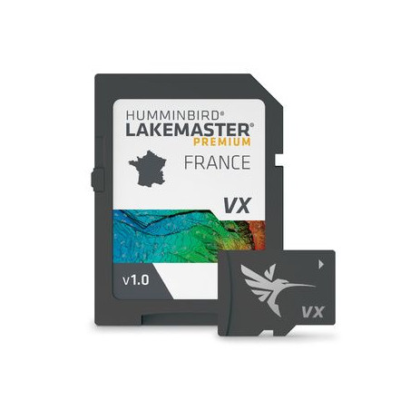 Detaillierte Karte der wichtigsten französischen Seen Humminbird LakeMaster
