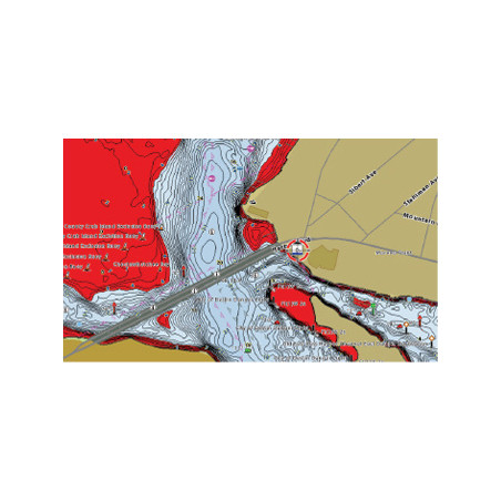 Mapa detallado de los principales lagos franceses Humminbird LakeMaster