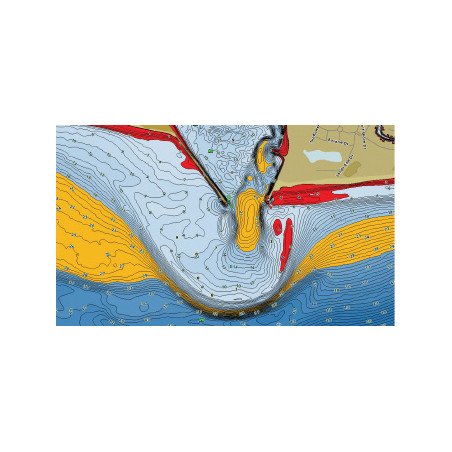 Mapa detallado de los principales lagos franceses Humminbird LakeMaster