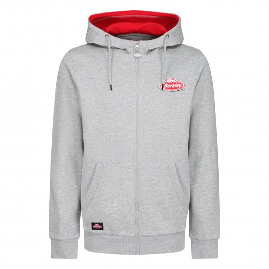 Sweatshirt Berkley Zipped Hoody Grau