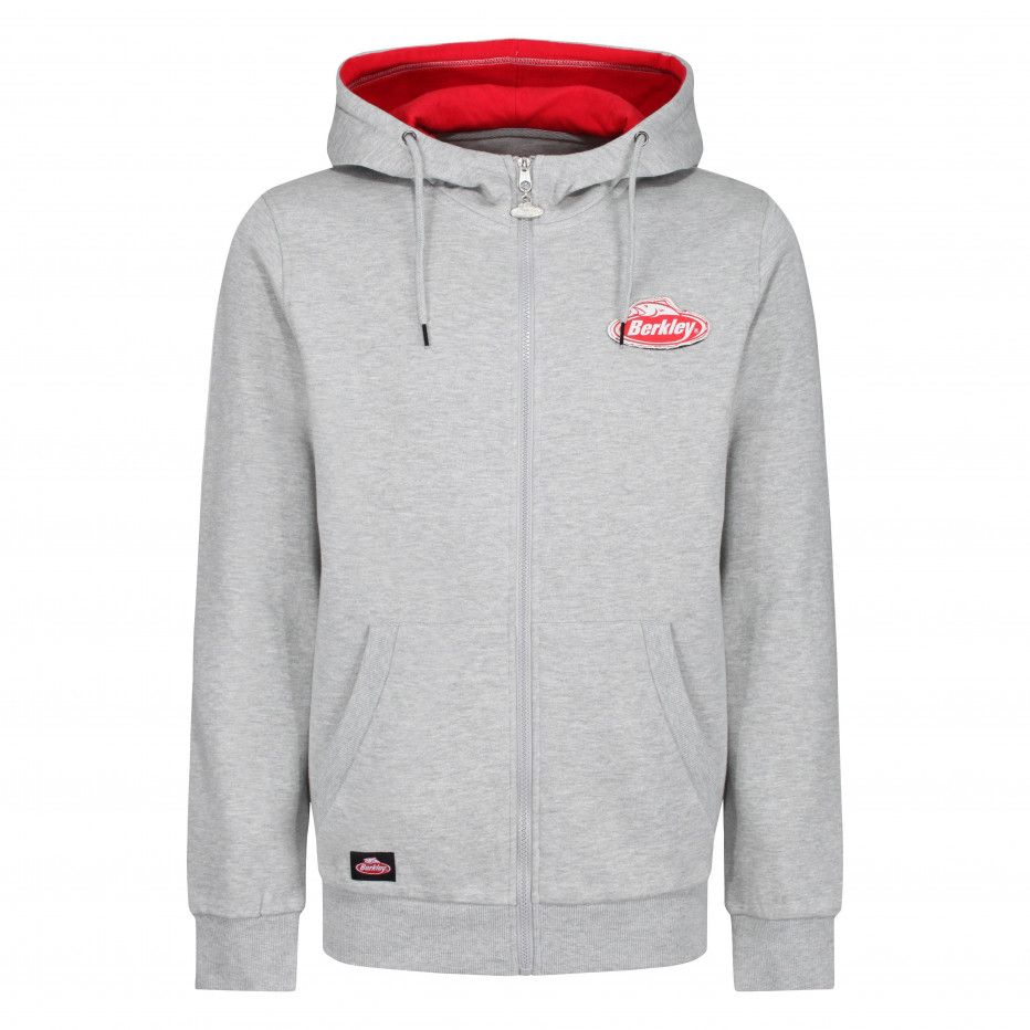 Sweatshirt Berkley Zipped Hoody Grau
