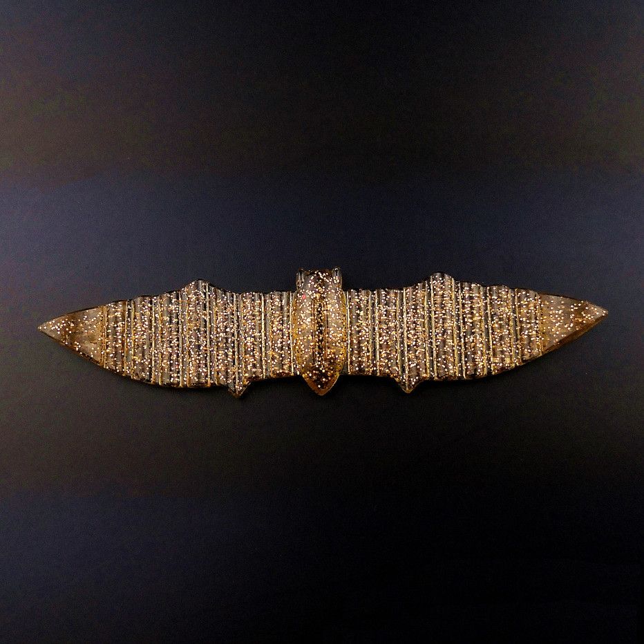 Señuelo vinilo Basspal Bat Leech 7,5cm