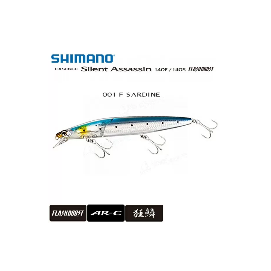 Poisson Nageur Shimano Exsence Silent Assassin Flash Boost 140S