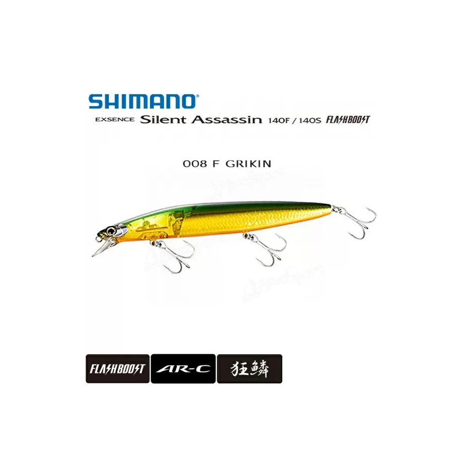 Poisson Nageur Shimano Exsence Silent Assassin Flash Boost 140S