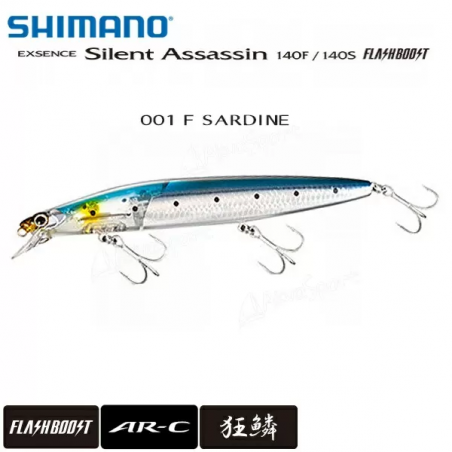 Señuelo Duro Shimano Exsence Silent Assassin Flash Boost 140F