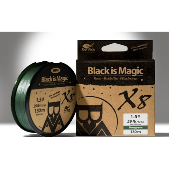 Hilo Trenzado Bim Tackle Black is Magic Mossgreen 130m