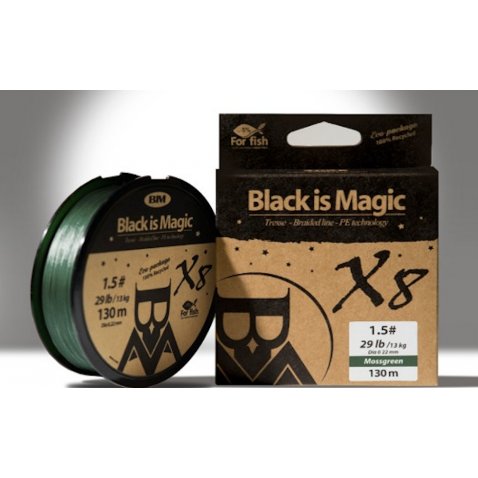 Braid Bim Tackle Black is Magic Mossgreen 130m