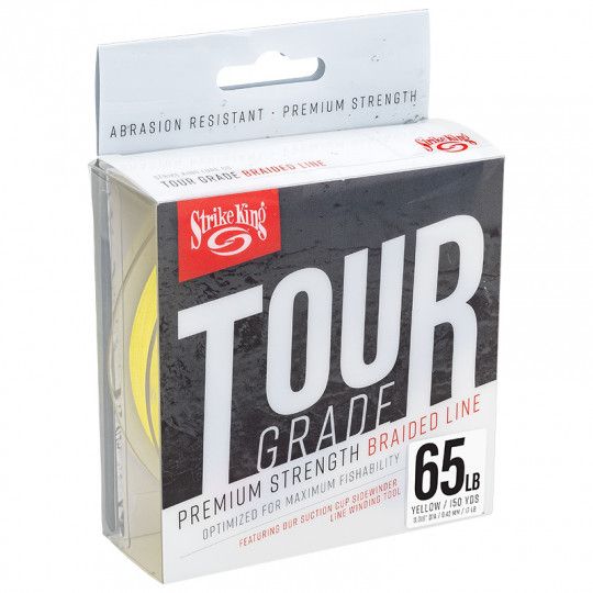 Geflochtene Angelschnur Strike King Tour Grade Geflecht Gelb