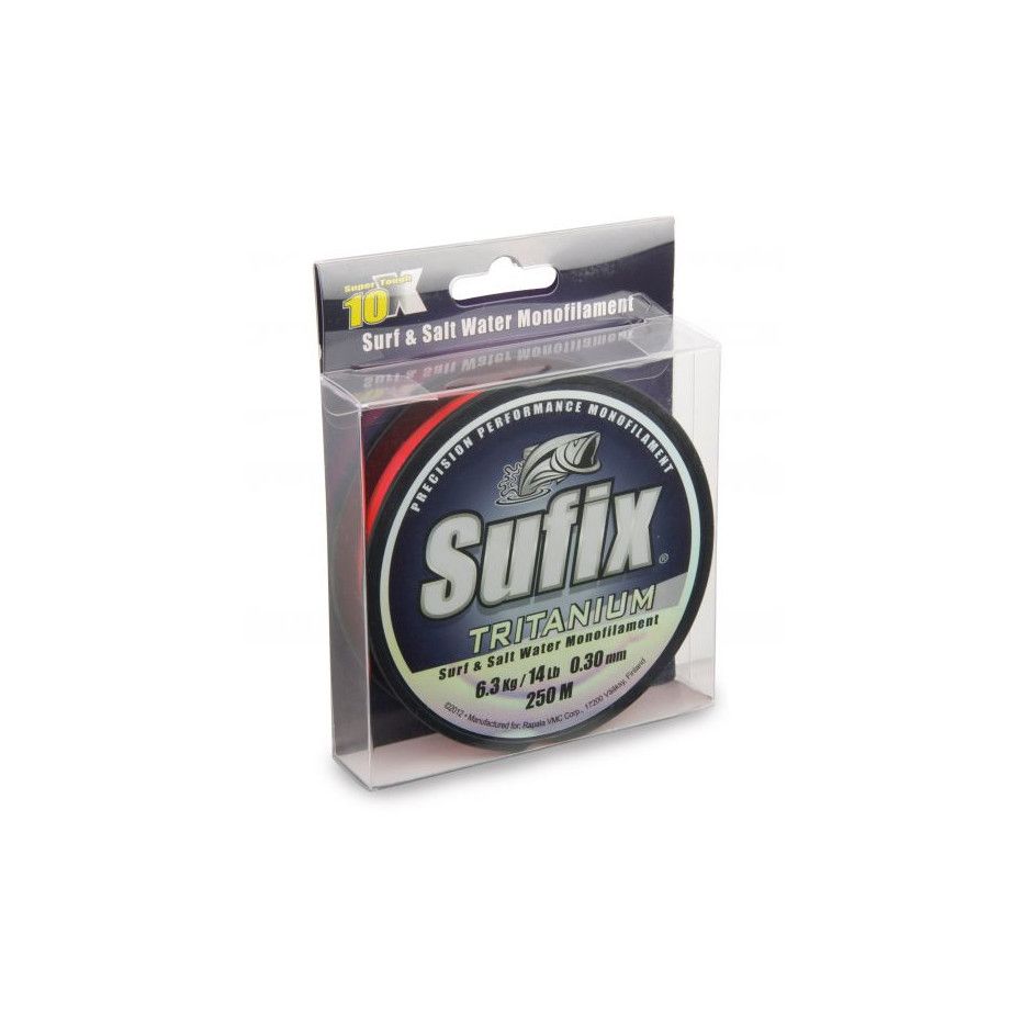 Nylon Sufix Tritanium Surf Neon Orange 250m