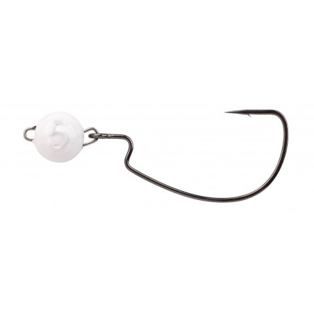 Cabeza de plomo Spro FreeStyle Rigged Bottom Jigs Glow