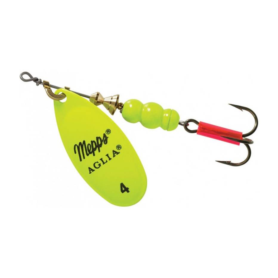 Cuiller Tournante Mepps Aglia Fluo Chartreuse