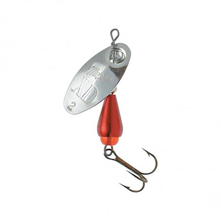 Blinker Mepps XD Platinium Silber Rot