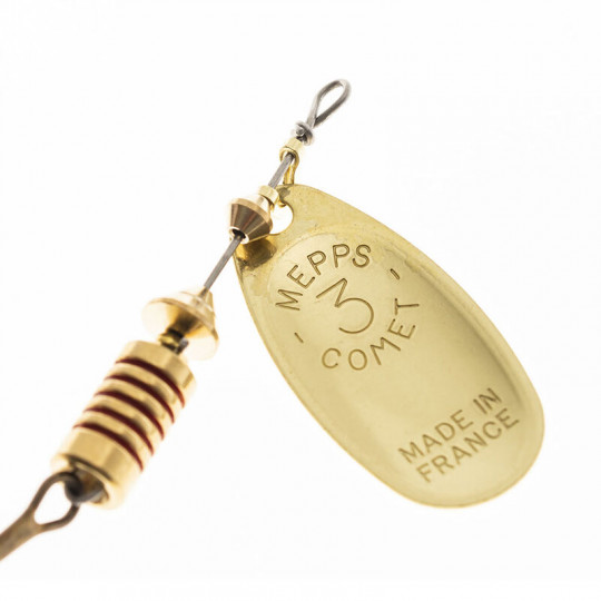 Spinner Mepps Comet Gold Red Dots
