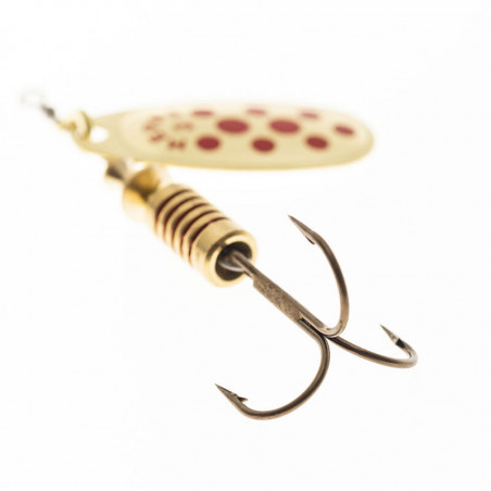 Spinner Mepps Comet Gold Red Dots