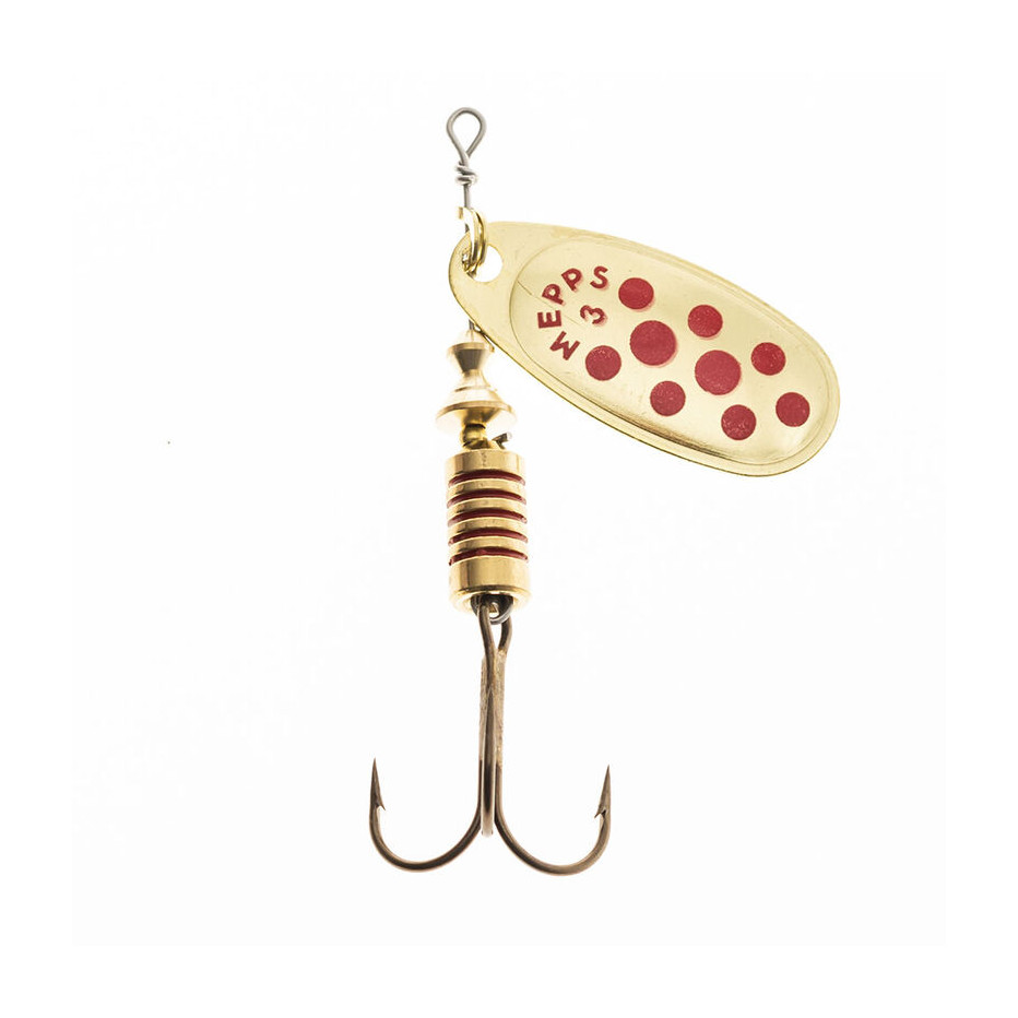 Blinker Mepps Comet Gold Rote Punkte