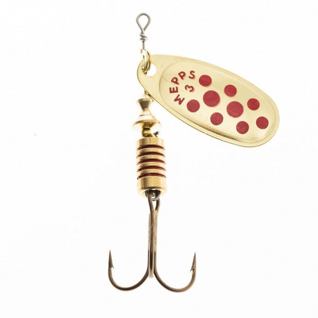 Spinner Mepps Comet Gold Red Dots
