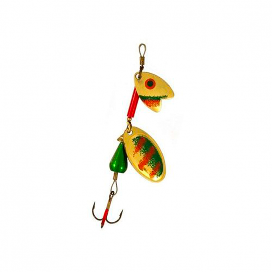 Spinner Mepps Tandem Trucha Oro Verde Naranja