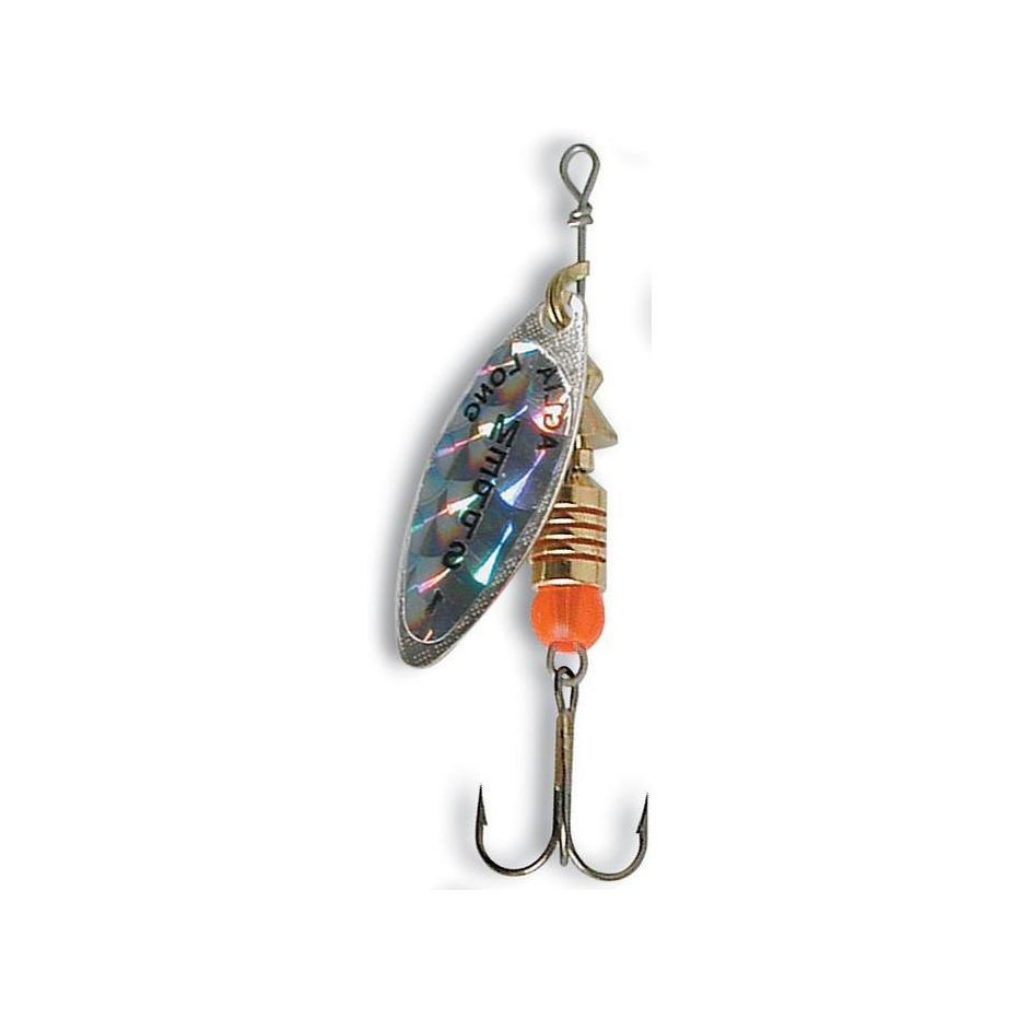 Blinker Mepps Langer Regenbogen Silber