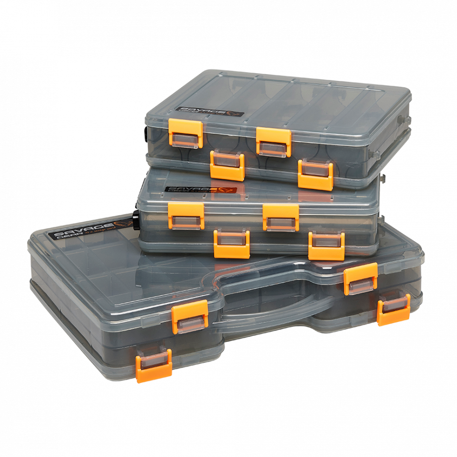 Caja de almacenamiento Savage Gear Lurebox 2 Sided Smoke