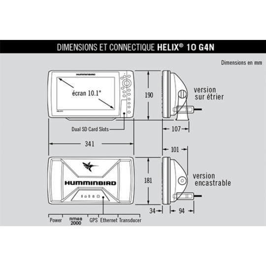 Sonda Humminbird Helix 10 G4N Chirp Mega SI+