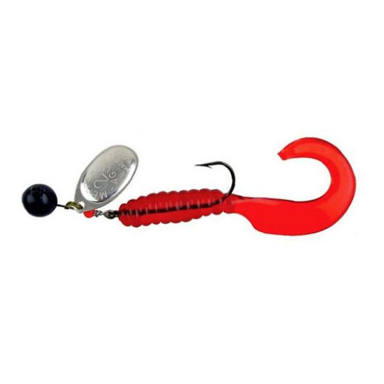 Blinker Mepps Aglia Spinflex Schwarz Silber Rot 14g