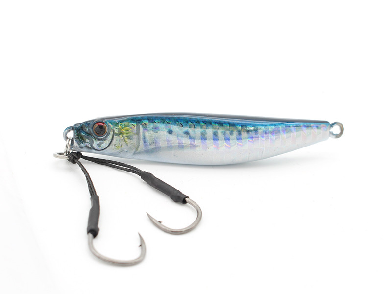 Leurre Jig Métal LITTLE JACK ADICT Type Zero 40 G – Lame Plate, Double Hameçon BKK, équilibre Central