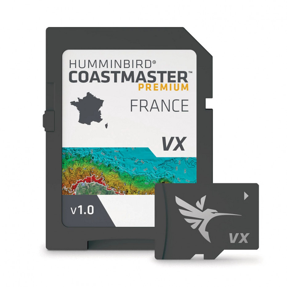 Detailed map of the French and Corsican coasts Humminbird Coast Master