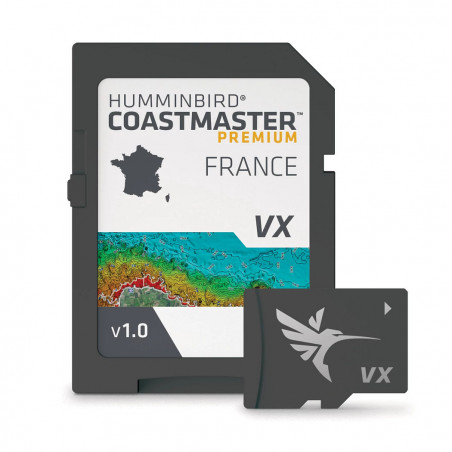 Detaillierte Karte der französischen und korsischen Küsten Humminbird Coast Master