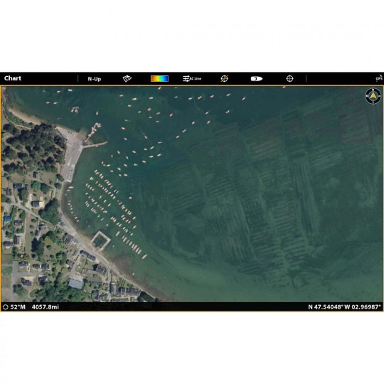 Mapa detallado de las costas francesa y corsa Humminbird Coast Master