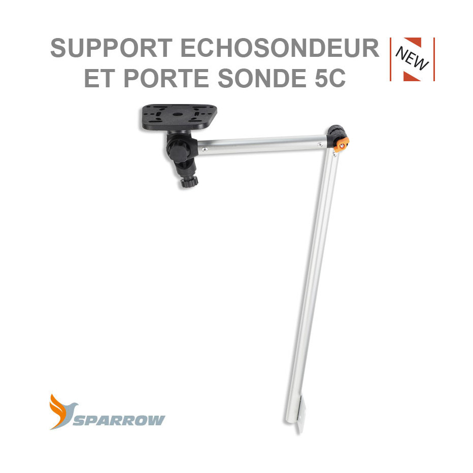 Support Fixation Sondeur et Porte Sonde Sparrow