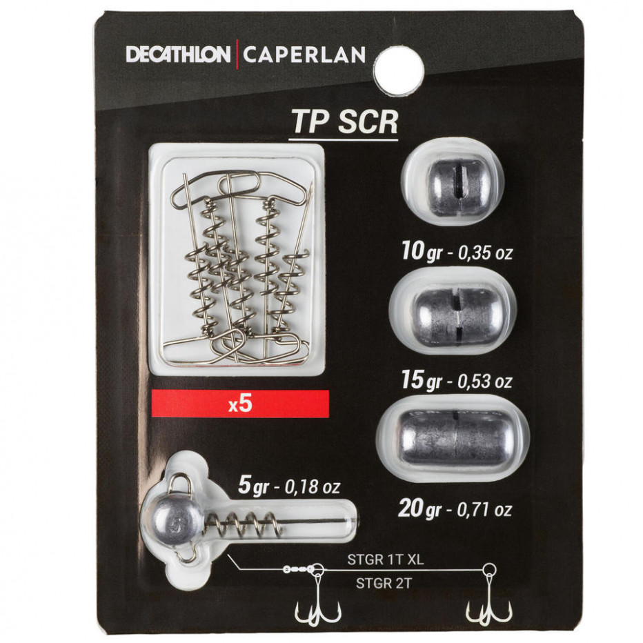 Jig Head kit Caperlan Pike lure TP Screw