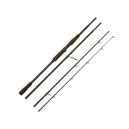 Canne à Pêche Savage Gear SG4 Power Game - 243 Cm, 40-80 G, 4 Sections - Pour Sandre, Brochet, Pêche Au Leurres