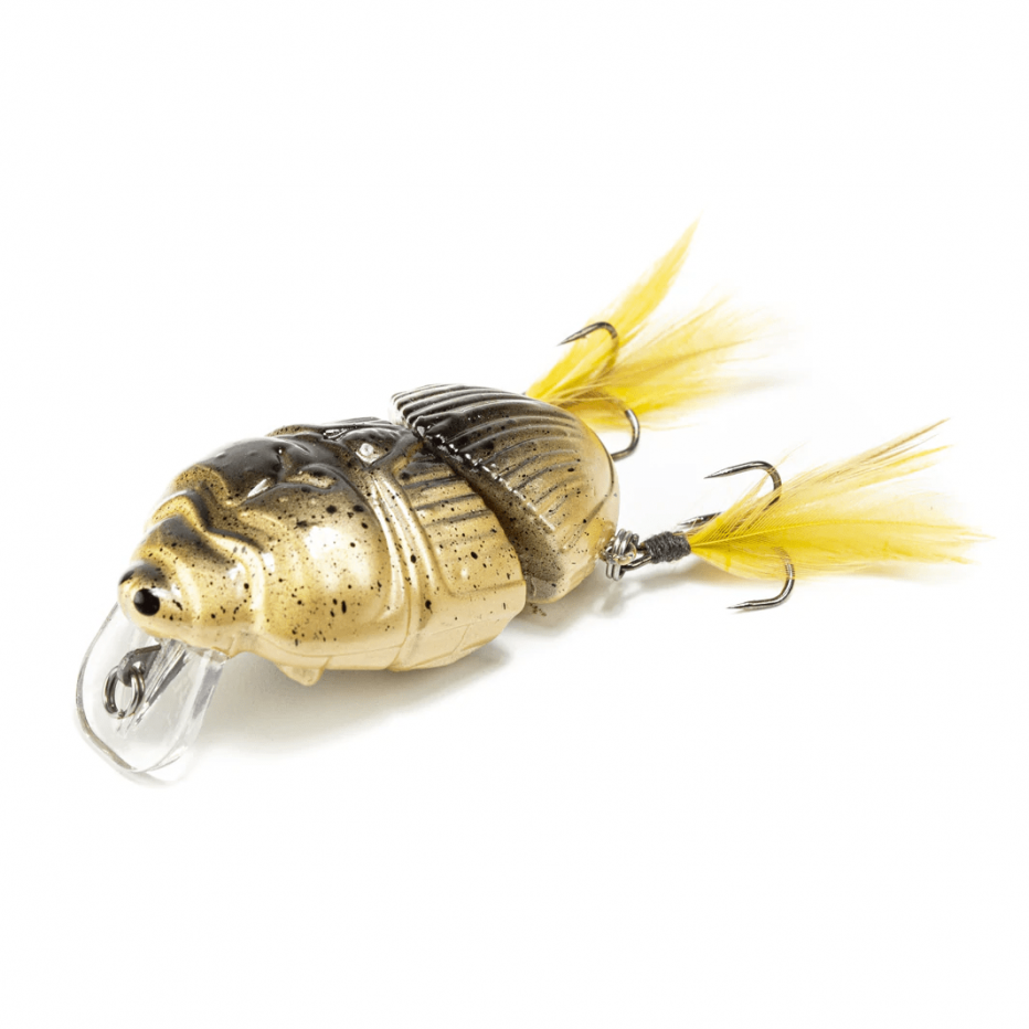 beetle fishing lure Johnson Spin Panfish Buster Kit Lake Pro Tackle harder vibration caused by its cupped blade that calls in fish from farther away Lunkerhunt Battle Beetle Fishing Lure