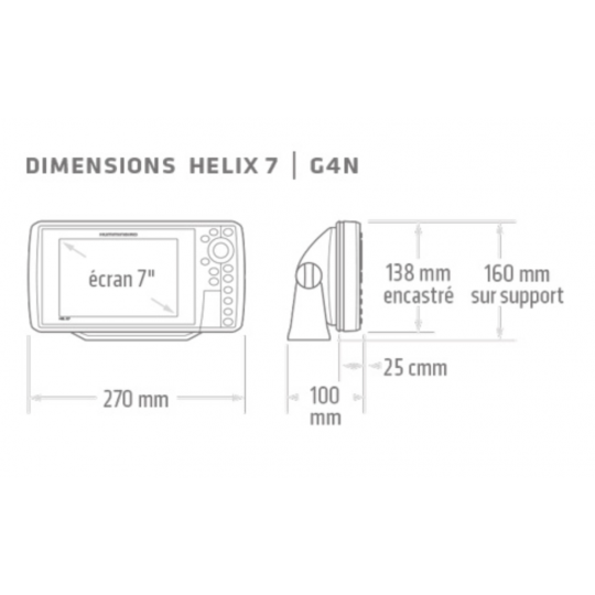 Fish finder Humminbird Helix 7 G4N Chirp Mega SI