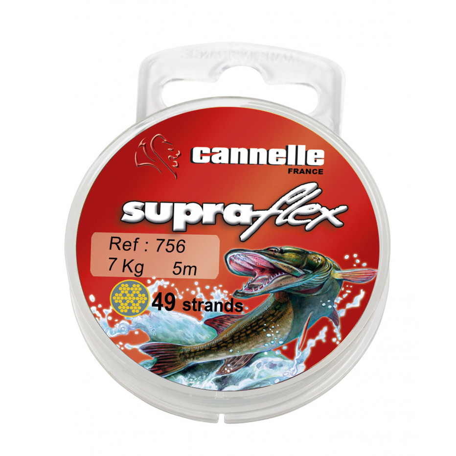 Carrete de acero Cannelle SupraFlex 5m - Pesca del lucio