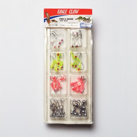 Kit de cabeza emplomada Eagle Claw Jig Pro-V