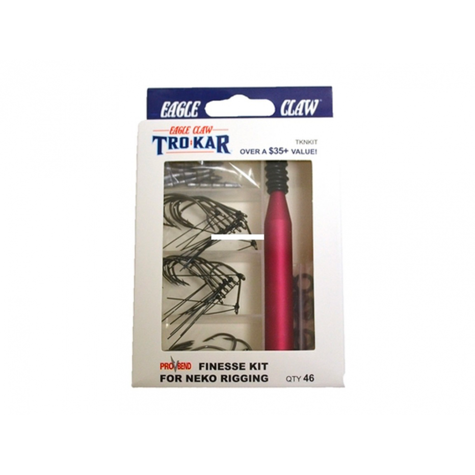 Kit Eagle Claw Trokar Wacky Pro-V Finesse