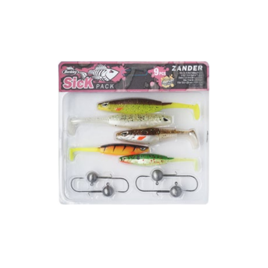 Berkley Pro Pack Vertical - Predator Zander Perch Pike Soft Plastic Lure Set