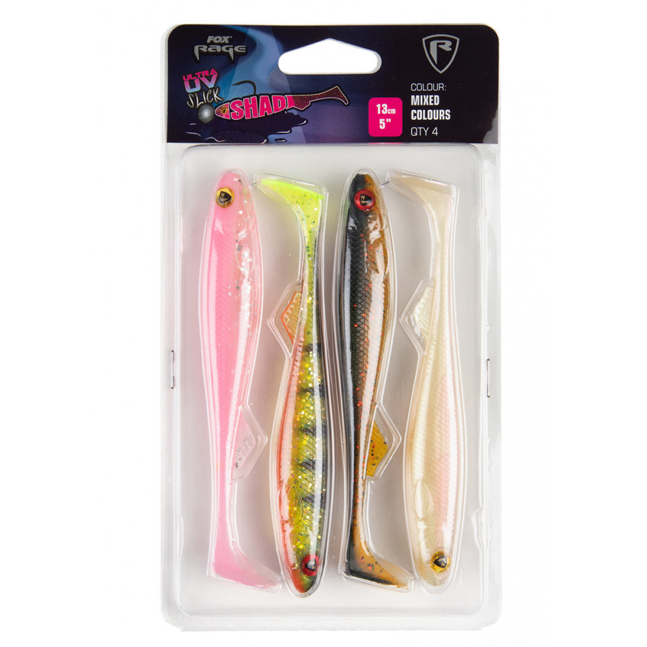 Soft Bait Fox Rage Slick Shad Mixed Colour Pack