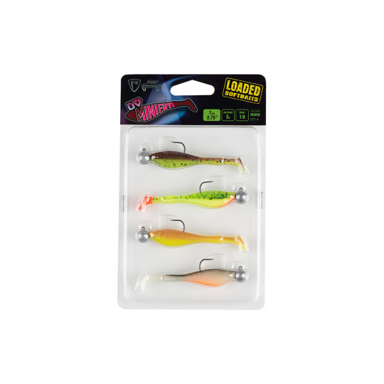 Gummifische Fox Rage Mini Fry Loaded UV Farbe