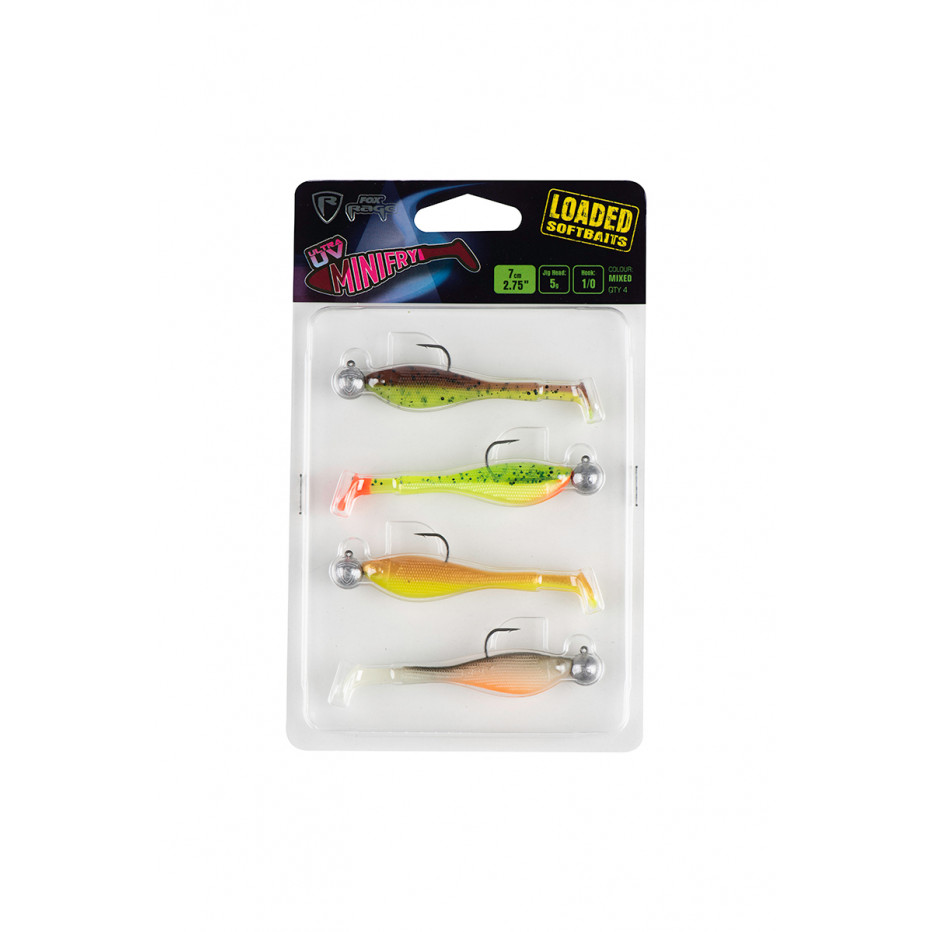 Gummifische Fox Rage Mini Fry Loaded UV Farbe