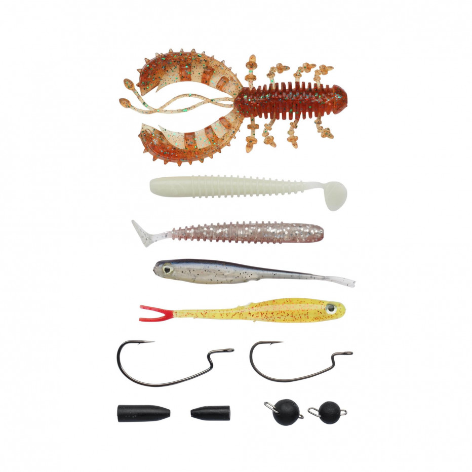 Kit leurres souples armés berkley pulse agent e