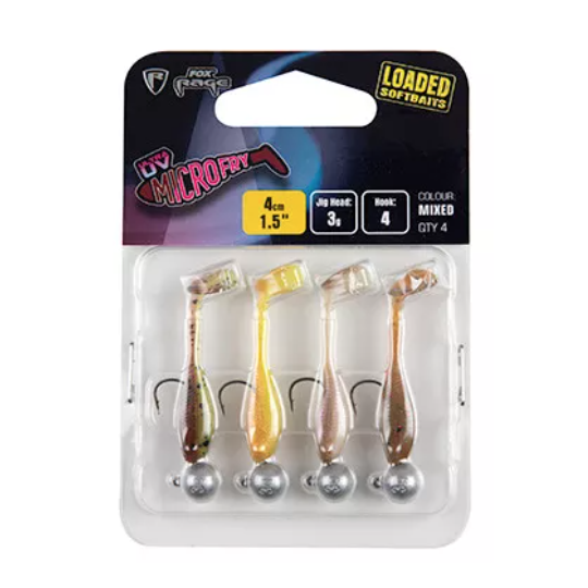 Kit Fox Rage Micro Fry UV 4cm Gemischte Farbe Geladen